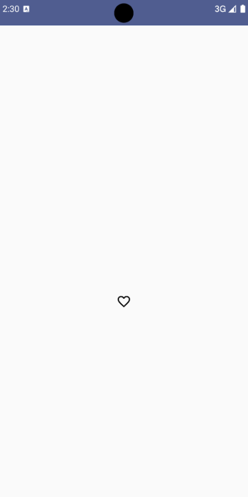 ปุ่มไอคอนเปิด/ปิดรายการโปรด (หัวใจ) ในสถานะไม่ได้เลือก (ไม่เติม)