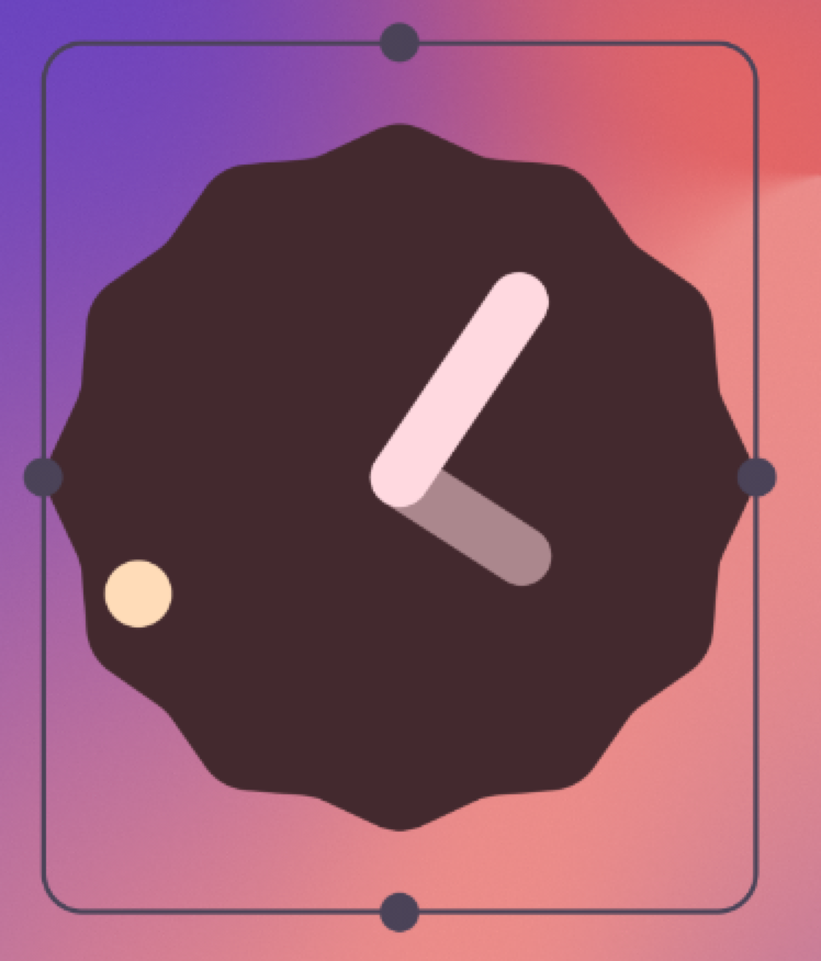 Widget standard Orologio Google